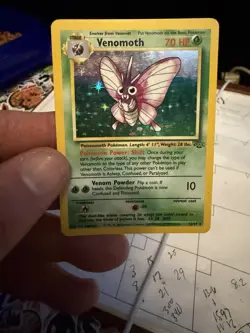 Pokemon Venomoth Holo Jungle 13/64 Rare Vintage 1999 NM - Image 1