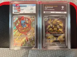 Pokemon TCG - Riolu #10 And Alakazam #9 - Black Star Promos - ACE 9 - Image 1
