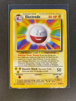 Electrode 21/102 Base Set Non Holo Rare 1999 Vintage Pokemon Card - Image 3