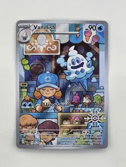 Pokemon TCG Vanillish Paradox Rift 190/182 Holo Illustration Rare Card - Image 1
