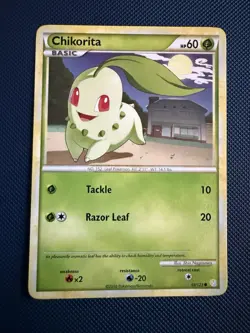 Chikorita 59/123 - HeartGold SoulSilver - Common - Pokemon Card TCG - Image 1