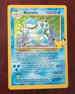 Pokemon TCG Blastoise Celebrations Classic Collection Card 2/102 - Image 1