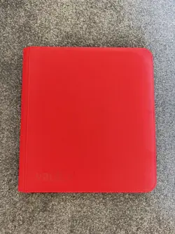 Vault X - 12 Pocket Trading Card Zip Binder 480 Cards - Red - Image 1
