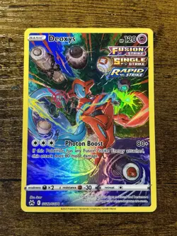 Pokemon TCG Deoxys Holo Card GG12/GG70 Crown Zenith Galarian Gallery Ultra Rare - Image 1