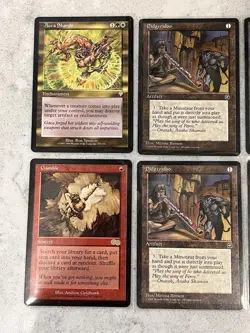 MTG 8 card Lot: 1995-2000 Gold / Artifact / Red / Land - Image 4