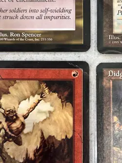 MTG 8 card Lot: 1995-2000 Gold / Artifact / Red / Land - Image 5