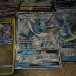 Pokemon TCG *JUMBO GX/V Lot 17x Holo Cards - Pikachu, Gyarados, Vaporeon, Raichu - Image 3