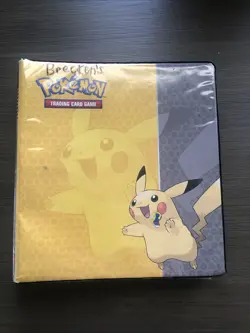 Pokemon Binder - 2” Pikachu 3 Ring Binder with about 300 cards contains 30 pages - Image 1