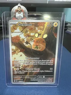 POKEMON english Dedenne 093/88 Mega Evolution Perfect Order Full Art Rare Card - Image 1