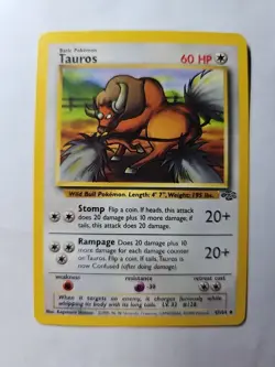 Pokemon Card 1999 Jungle Set Tauros 47/64 1st Edition NM-Mint - Image 4