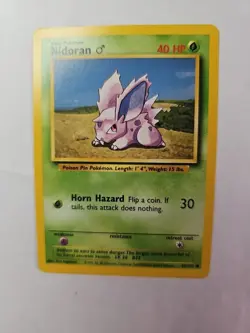 Pokemon Nidoran M 83/110 Reverse Holo Legendary Collection Card HP - Image 2