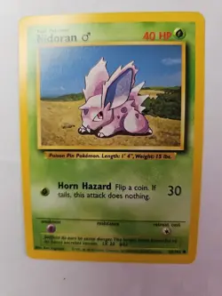Pokemon Nidoran M 83/110 Reverse Holo Legendary Collection Card HP - Image 3