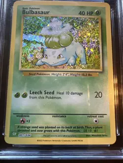 Pokemon TCG Bulbasaur Classic Collection 2023 Holo Card 001/034 CGC Mint 10 - Image 2