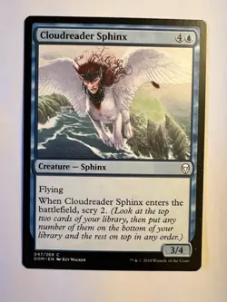MTG Dominaria Cloudreader Sphinx 047/269 Magic The Gathering Card NM - Image 1