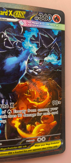Mega Charizard X EX Rare Card 🎨 Full Art 🎉brand New Mint Condition - Image 3