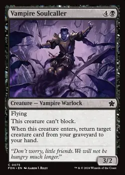 [MTG] Vampire Soulcaller (Foil) (0075) (FDN) LP-HP - Image 1