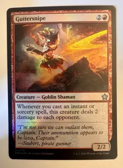 1 x Guttersnipe-Magic the Gathering-MTG-Foundations- FOIL - Image 1