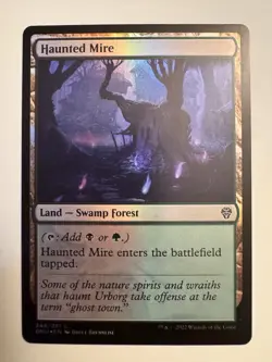 MTG Magic the Gathering Haunted Mire (248/552) Dominaria United LP FOIL - Image 1