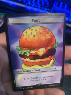 Food Token 1938 Non-Foil Secret Lair SpongeBob SquarePants Internet Sensation - Image 1