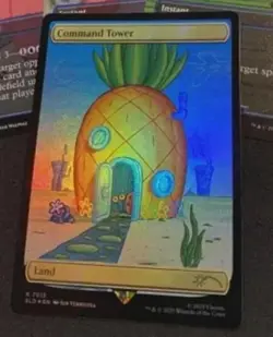 1x Command Tower, Foil - 7012, Spongebob Squarepants Secret Lair Promo, MTG NM - Image 1