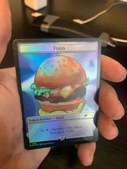 1x Food Token, Foil - 1938, Spongebob Squarepants Secret Lair Drop, MTG NM - Image 1