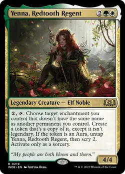 MTG Foil - Yenna, Redtooth Regent - 219 / NM / English - Image 1