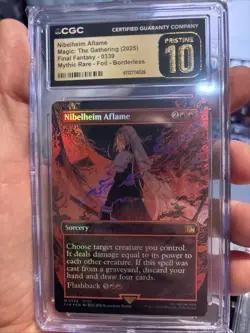 Nibelheim Aflame (Borderless, Foil) - Final Fantasy - CGC Pristine 10 - Image 1