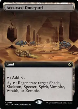 Accursed Duneyard EXTENDED ART Commander: Aetherdrift Magic MTG NM - Image 1