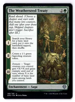 The Weatherseed Treaty NM* Dominaria United ENGLISH 188/281 mtg -UnltdCards - Image 1