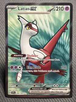 Latias ex 220/191 - Full Art Holo - NM/M - Sv08 Surging Sparks - Pokemon TCG - Image 1