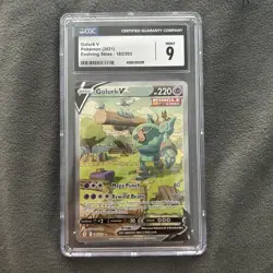 2021 Pokemon Sword and Shield Evolving Skies Golurk V #182 CGC 9 - Image 1