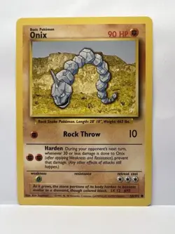 Onix - 56/102 - Non-Holo - Base - Common - NM - Pokemon TCG - Image 1