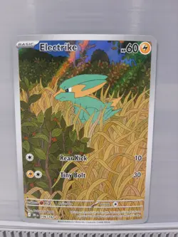 Electrike 196/182 IR Illustration Rare Holo Pokemon 2025 Destined Rivals NM - Image 1