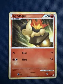 Pokemon TCG Heartgold Soulsilver Cyndaquil 61/123 - Image 1