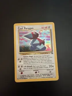 Pokemon Cool Porygon 15/53 WOTC Promo Holo Moderately Played - Image 1