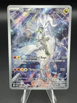 2025 Pokemon SV White Flare N'S Reshiram Illustration Rare #167/159 - NM - Image 1