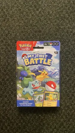 Pokemon My First Battle Starter Deck Kit 2023 - 2 Mini Decks Pikachu Bulbasaur - Image 1