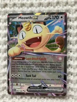 Pokemon Perfect Order Meowth EX 062/088 Double Rare Halo NM - Image 1