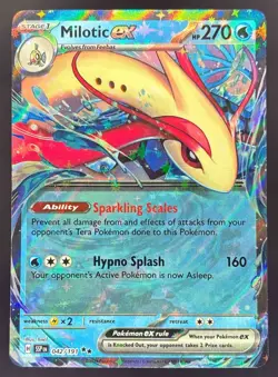 2024 Pokemon Gaming SV Surging Sparks - SSP EN Milotic Ex #042/191 - Image 1