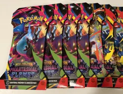 Pokemon Mega Evolution Phantasmal Flames Individual Sleeved Booster Random Art - Image 1