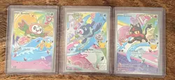 Pokemon First Partner illustration Collection Rowlet Litten Popplio Promo 30th - Image 1