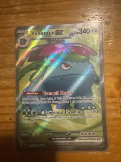 Venusaur ex Holo 182/165 Scarlet and Violet 151 Pokemon Card 2023 NM - Image 1