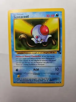 1999 Pokemon TCG Tentacool 56/62 English - Image 3