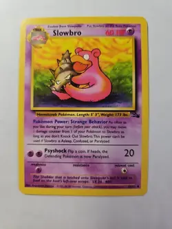 Slowbro 1st Edition Fossil 43/62 WOTC Vintage Pokemon 1999 Original - Image 4