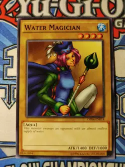 Yugioh WATER MAGICIAN OP04-EN014 COMMON NM - Image 1