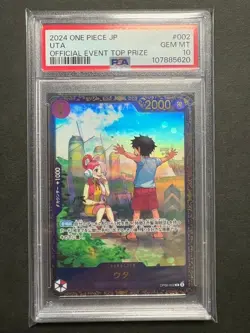PSA 10 Uta R OP09-002 Flagship Battle PROMO Japanese Parallel One Piece Card - Image 1