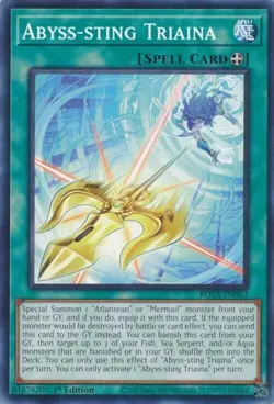 Yugioh! Abyss-sting Triaina ROTA-EN062 Rage of the Abyss - Image 1