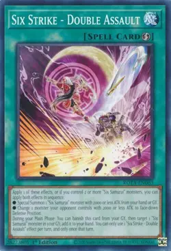 Yugioh! 3x Six Strike - Double Assault ROTA-EN063 Rage of the Abyss - Image 1
