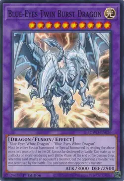 Yugioh! Blue-Eyes Twin Burst Dragon x3 SDWD-EN036 Structure Deck - Image 1