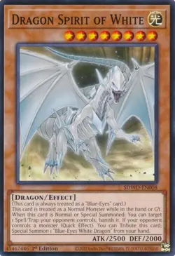 Yugioh! Dragon Spirit of White x3 SDWD-EN008 Structure Deck - Image 1